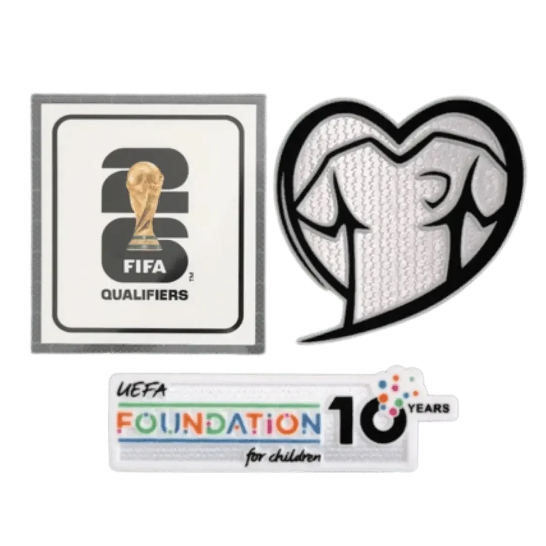 Patches World Cup 2026 Qualifiers Play With Heart & Foundation Jersey