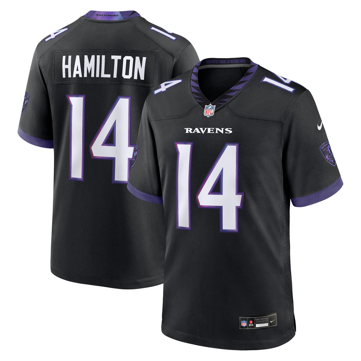 Baltimore Ravens Kyle Hamilton Alternate Game Jersey Purple - photo 16