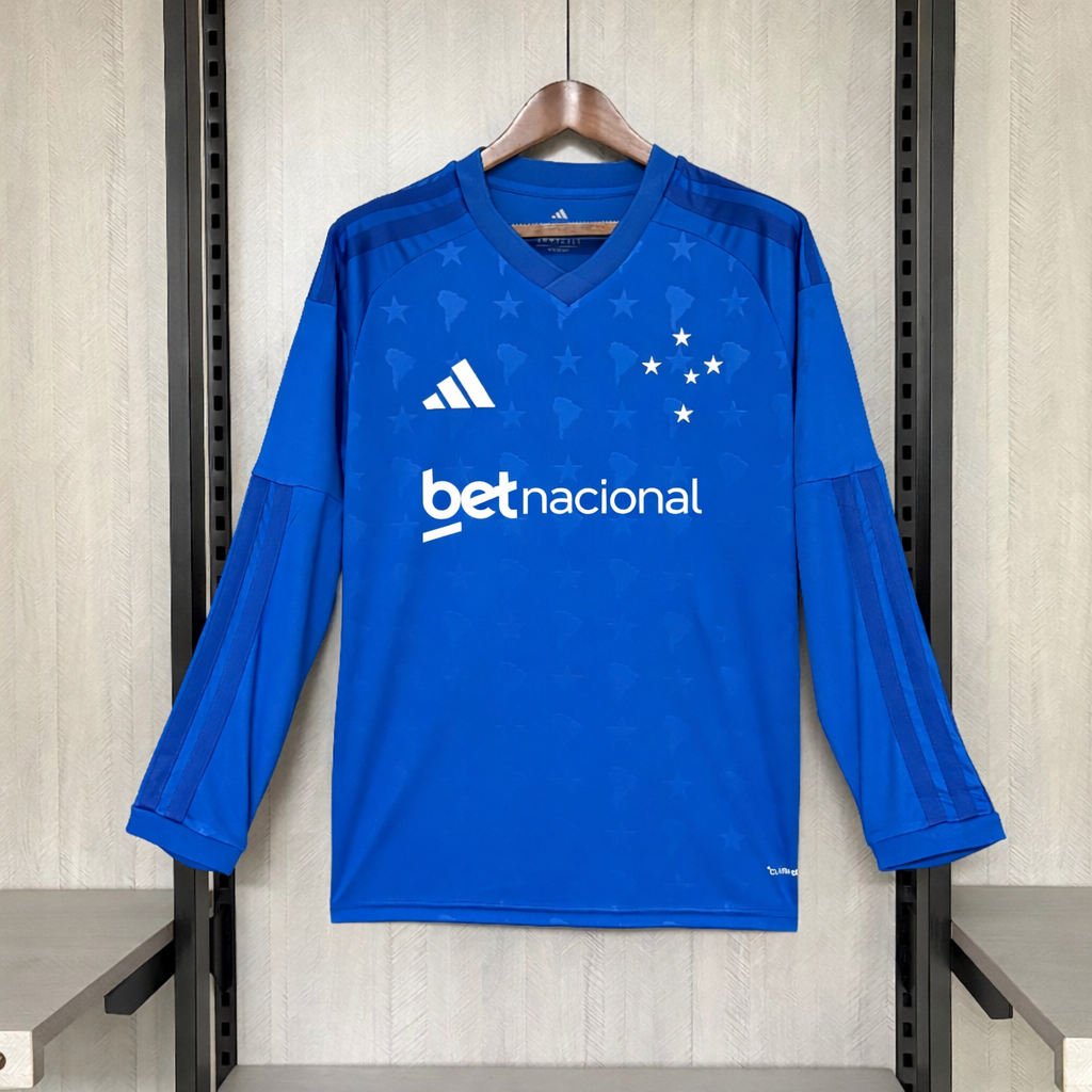 Cruzeiro Home 2026/27 Long Sleeve Fan Jersey (With Sponsor) - photo 2