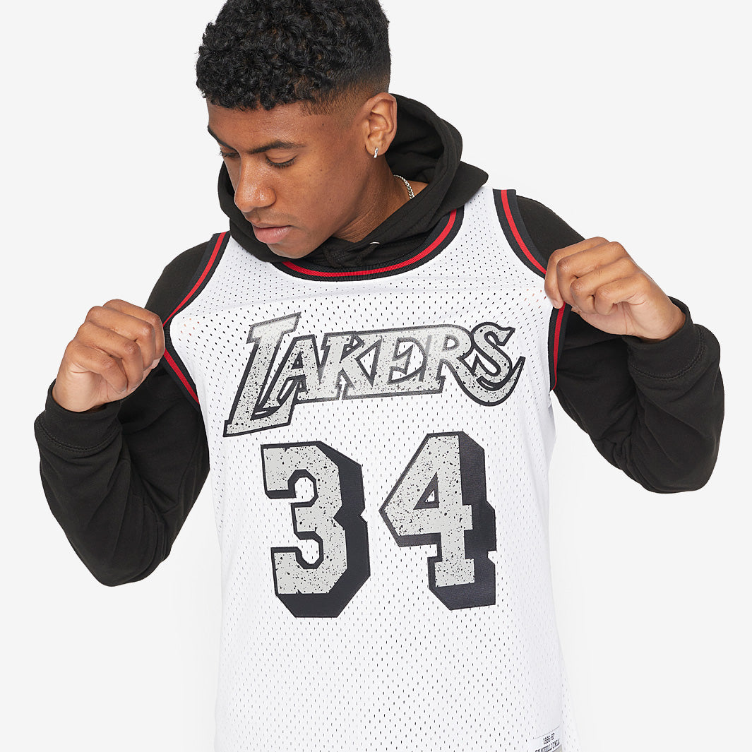 Regata Los Angeles Lakers Shaquille O'Neal 1996 Swingman Cimento Rachado - foto 4