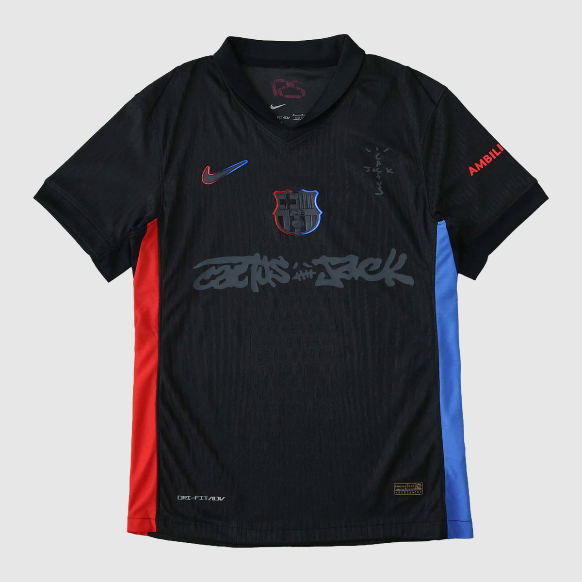 Barcelona Away Jersey 2024/25 Player Version - Grey Graffiti Script