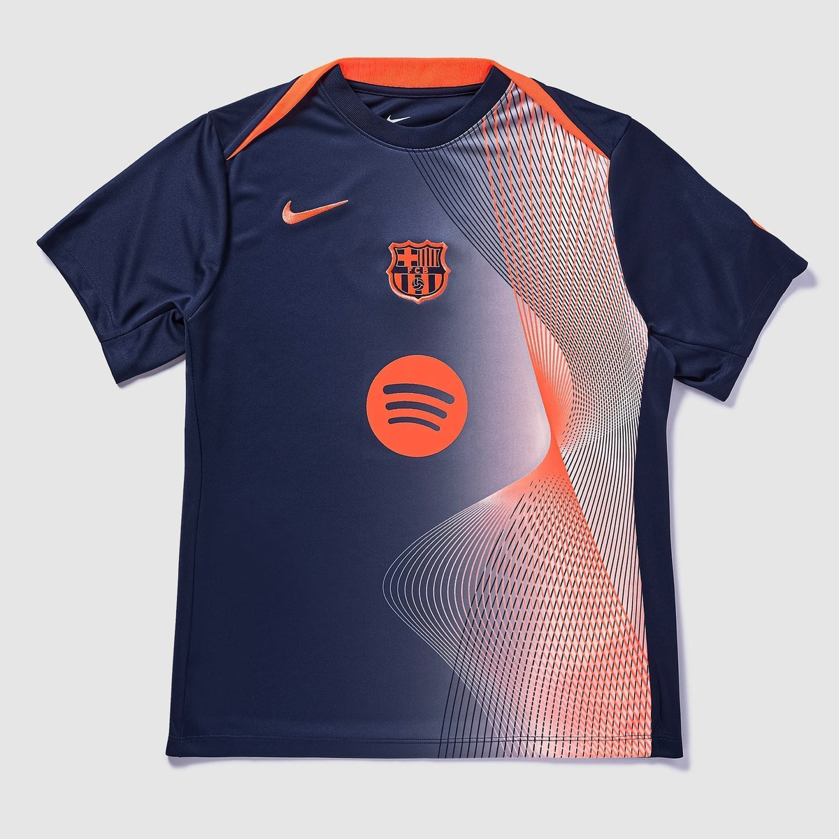 Barcelona Pre-Match Third Jersey 2025/26 - Navy And Orange