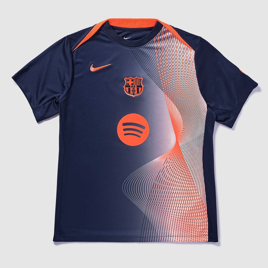 Barcelona Pre-Match Third Jersey 2025/26 - Navy And Orange