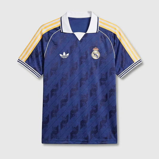 Real Madrid Travel 2025/26 Fan Jersey - Navy And Gold Collar