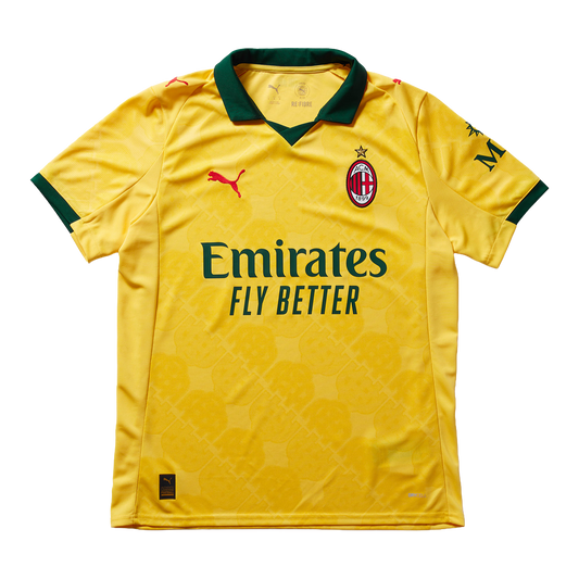 AC Milan Away Jersey 2025/26 - Yellow And Green