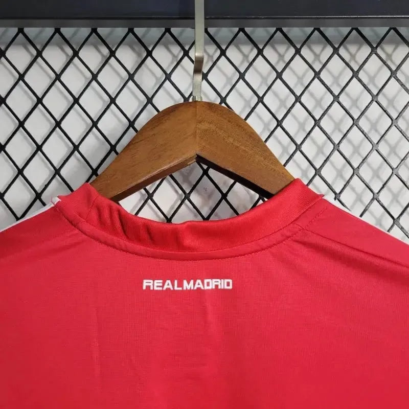 Real Madrid Retro Away Long Sleeve Jersey 2011/12 - Red And White - photo 7