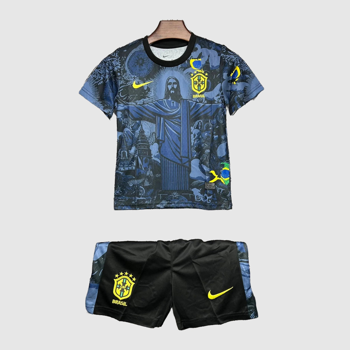 Kit Infantil Brasil Cristo Redentor Edição Especial - Azul Estampa Cristo Redentor - foto 3