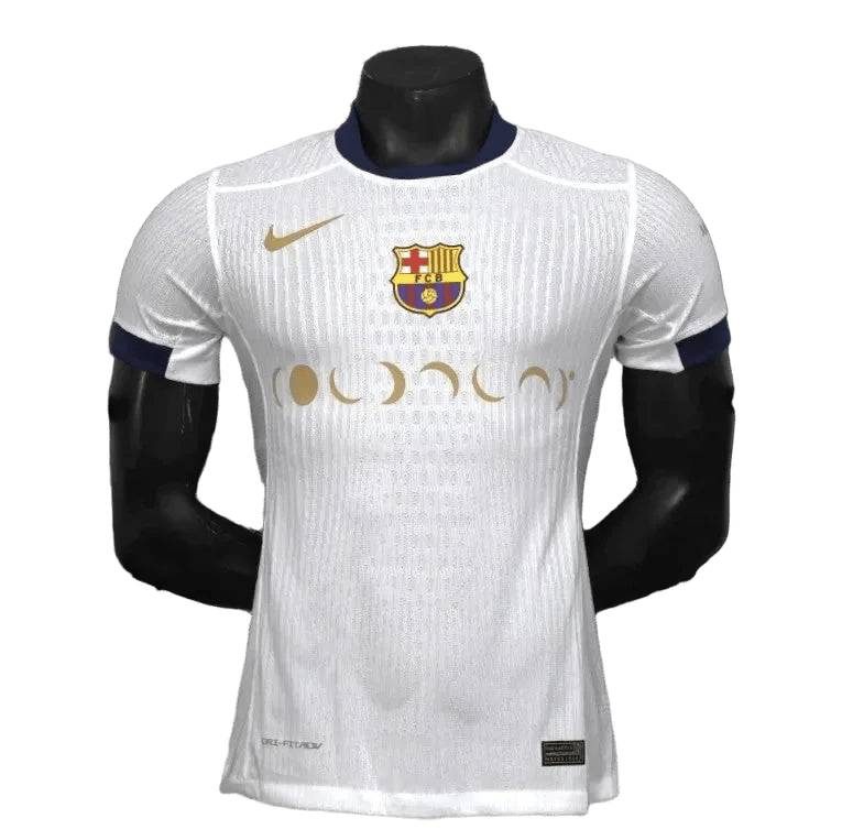 Barcelona Special Edition Player Version Jersey - White And Gold