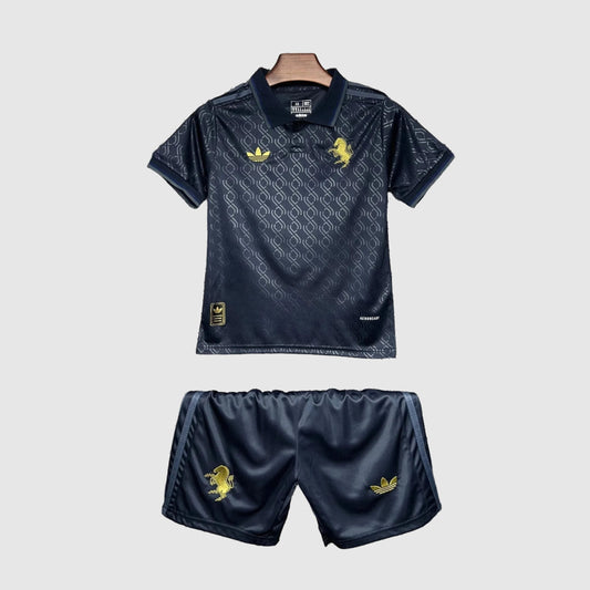 Juventus Away Kids Kit 2024/25 - Navy And Gold