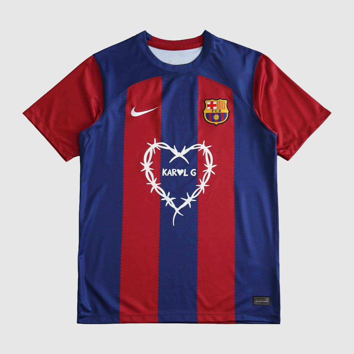Barcelona Home Jersey 2023/24 - White Heart Logo