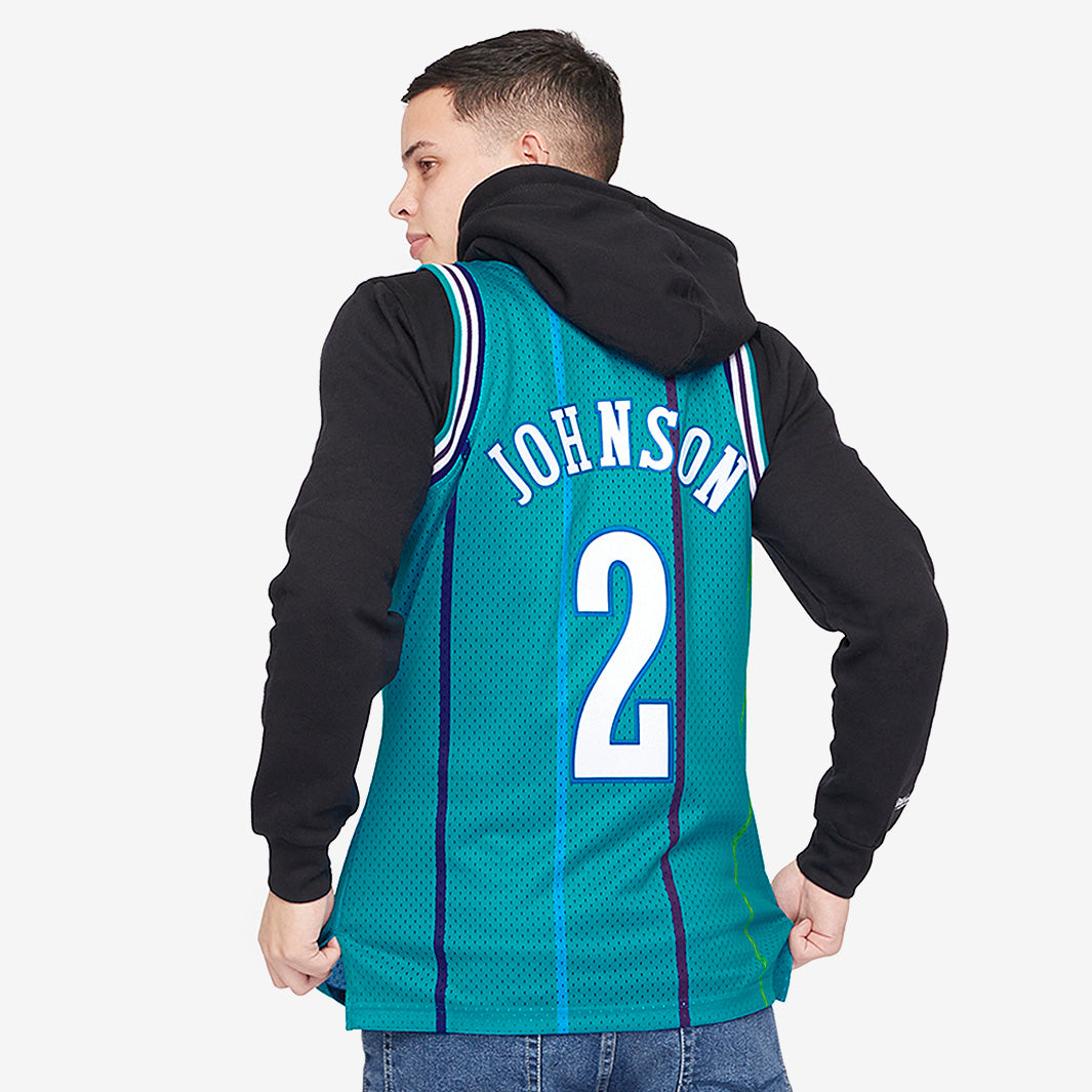 Charlotte Hornets Larry Johnson Swingman Jersey - photo 3
