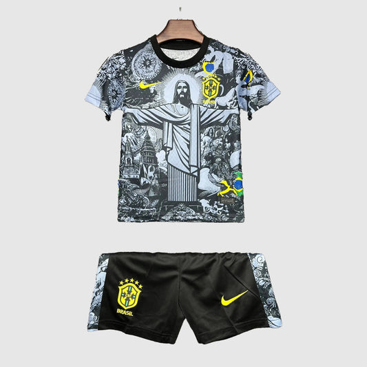 Brazil Cristo Redentor Special Edition Kids Kit - Gray Redeemer Print
