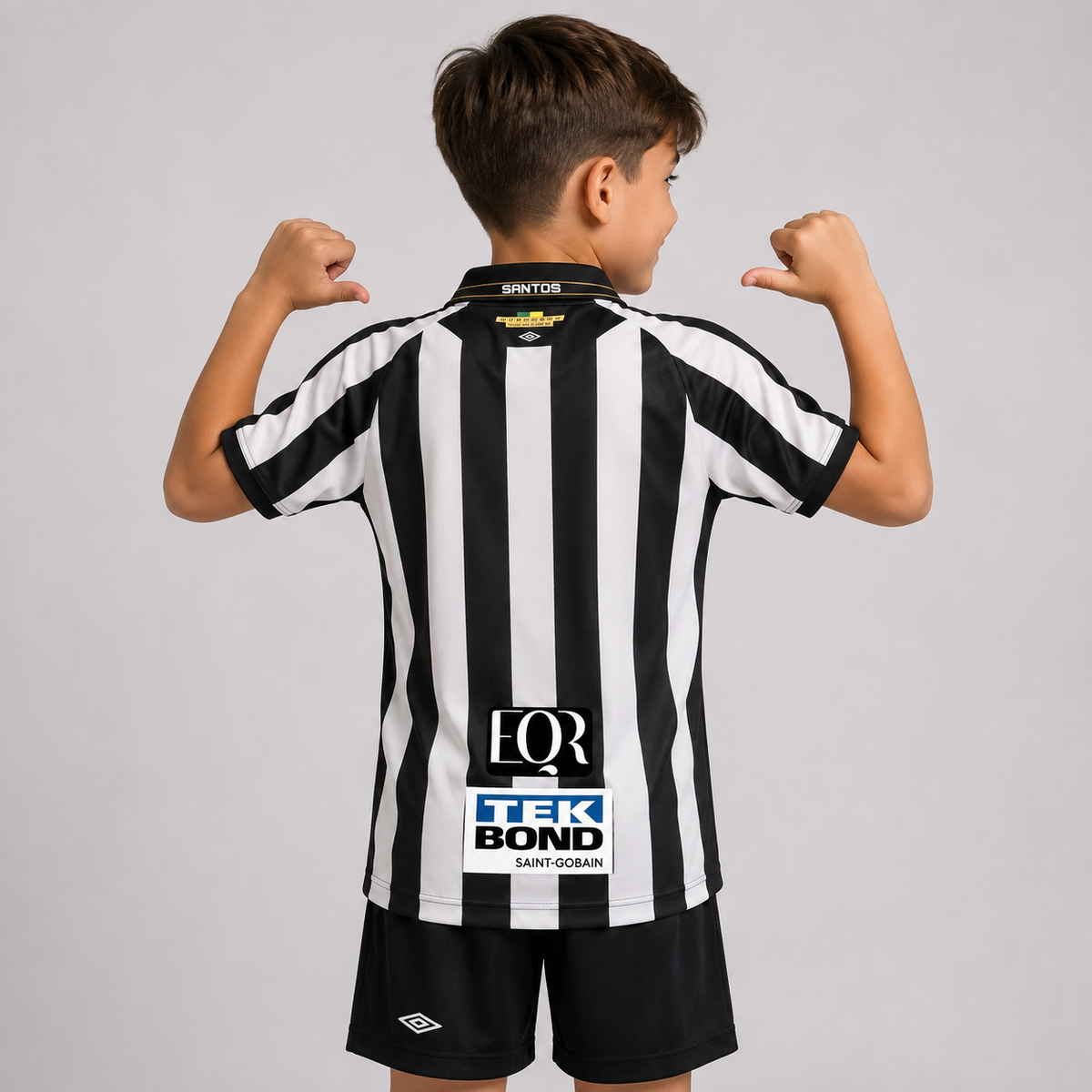 Santos Away 2025/26 Kids Kit (With Sponsor) - photo 2