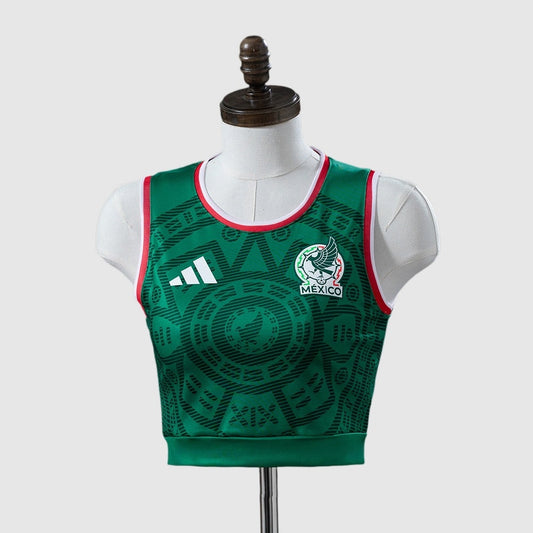 Mexico Home 2026/27 Women's Crop Tank Top