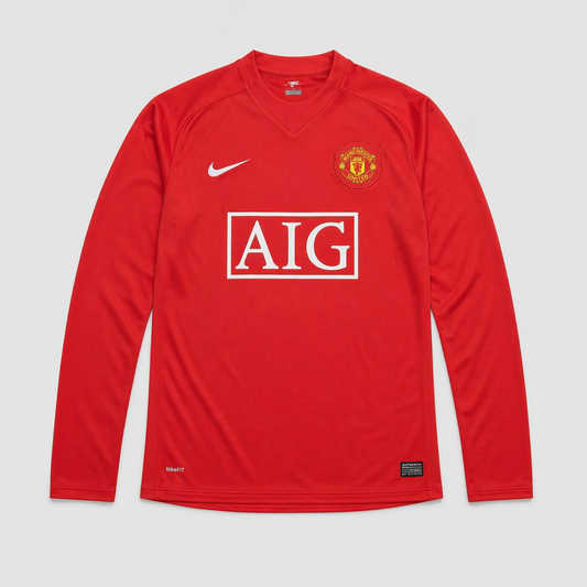 Camisa Retrô Manga Longa Manchester United I 2007/08