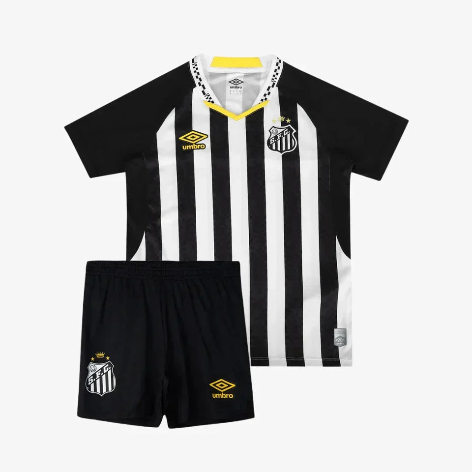 Santos Away Kids Kit 2025/26 - Clean Stripes - photo 2