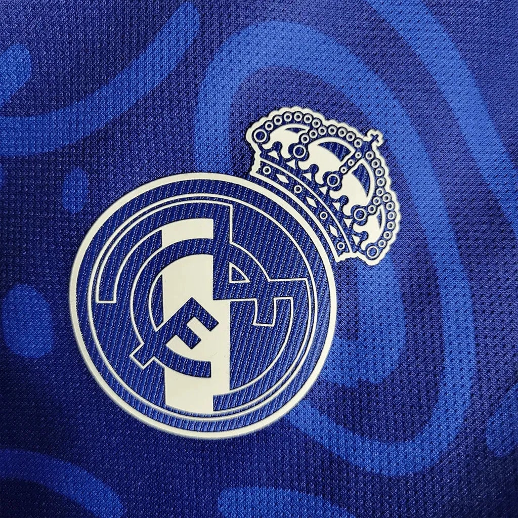 Real Madrid Away Jersey 2021/22 - Blue And Orange - photo 3
