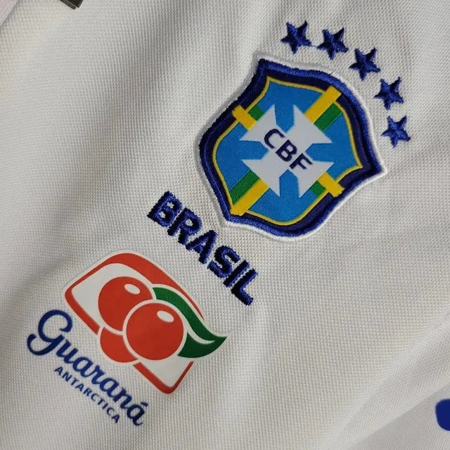 Brazil Polo Fan Jersey - White And Blue - photo 3