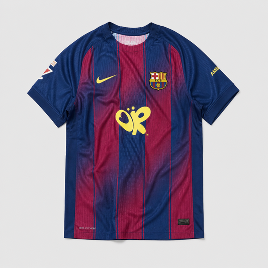 Barcelona Home Jersey 2025/26 Player Version - Yellow Bubble Logo
