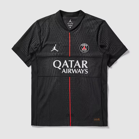 Paris Saint-Germain Fourth Jersey 2025/26 - Black Red Stripe
