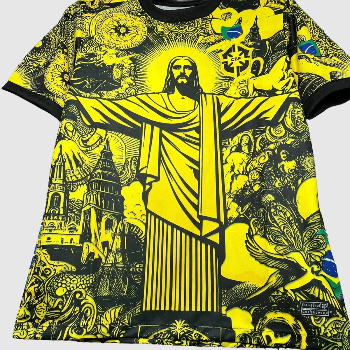 Brazil Cristo Redentor - Yellow Special Edition Fan Jersey - photo 2