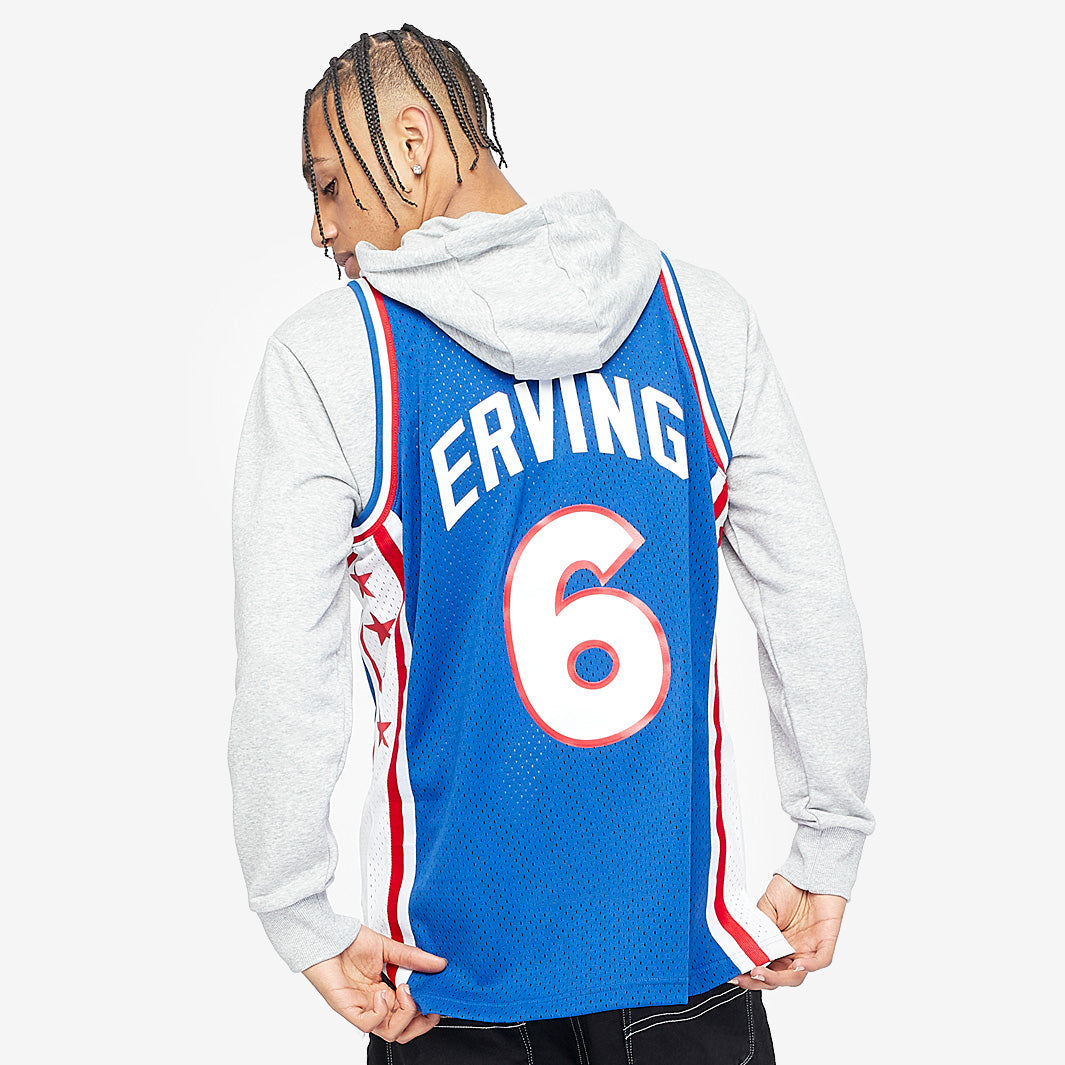 Philadelphia 76ers Julius Erving 76-77 Swingman Jersey - photo 3