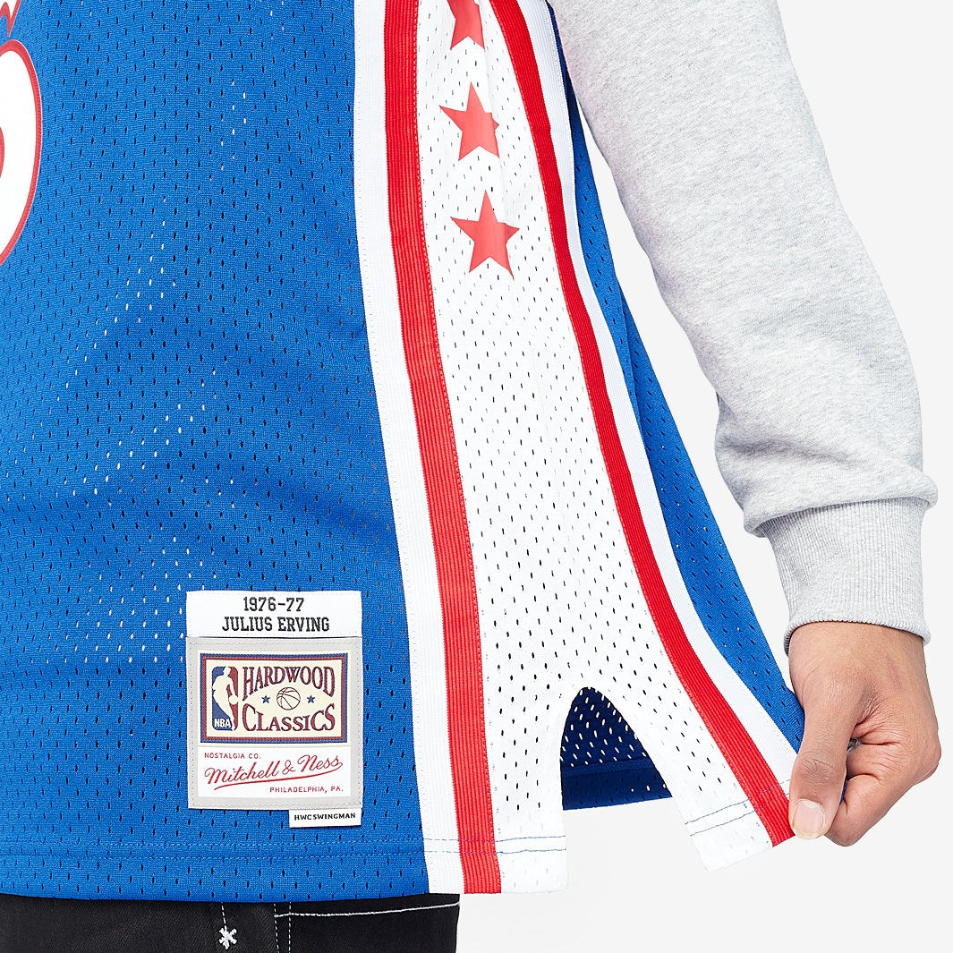 Philadelphia 76ers Julius Erving 76-77 Swingman Jersey - photo 5
