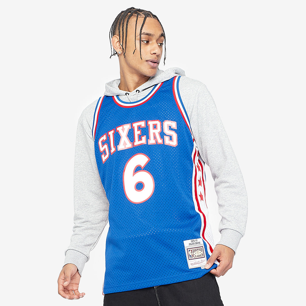 Philadelphia 76ers Julius Erving 76-77 Swingman Jersey