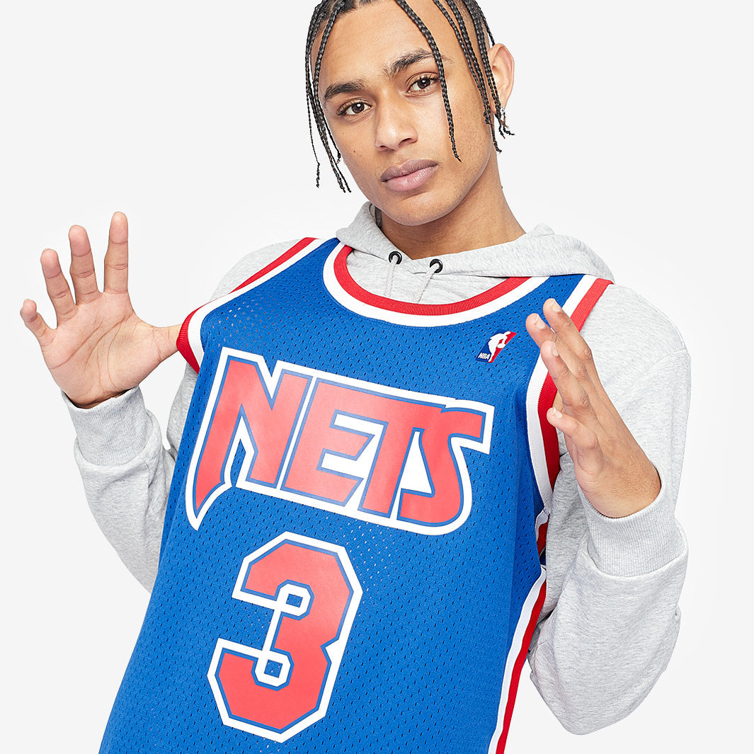 Brooklyn Nets Drazen Petrovic New Jersey 92-93 Swingman Jersey - photo 4