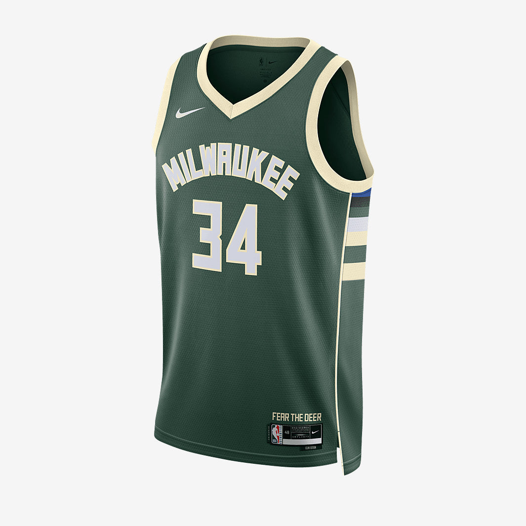 Milwaukee Bucks Giannis Antetokounmpo Dri-FIT Swingman 2022 Icon Jersey