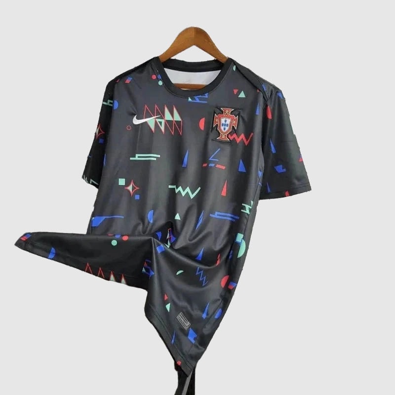 Portugal Training Jersey 2024/25 - Black Geometric Print