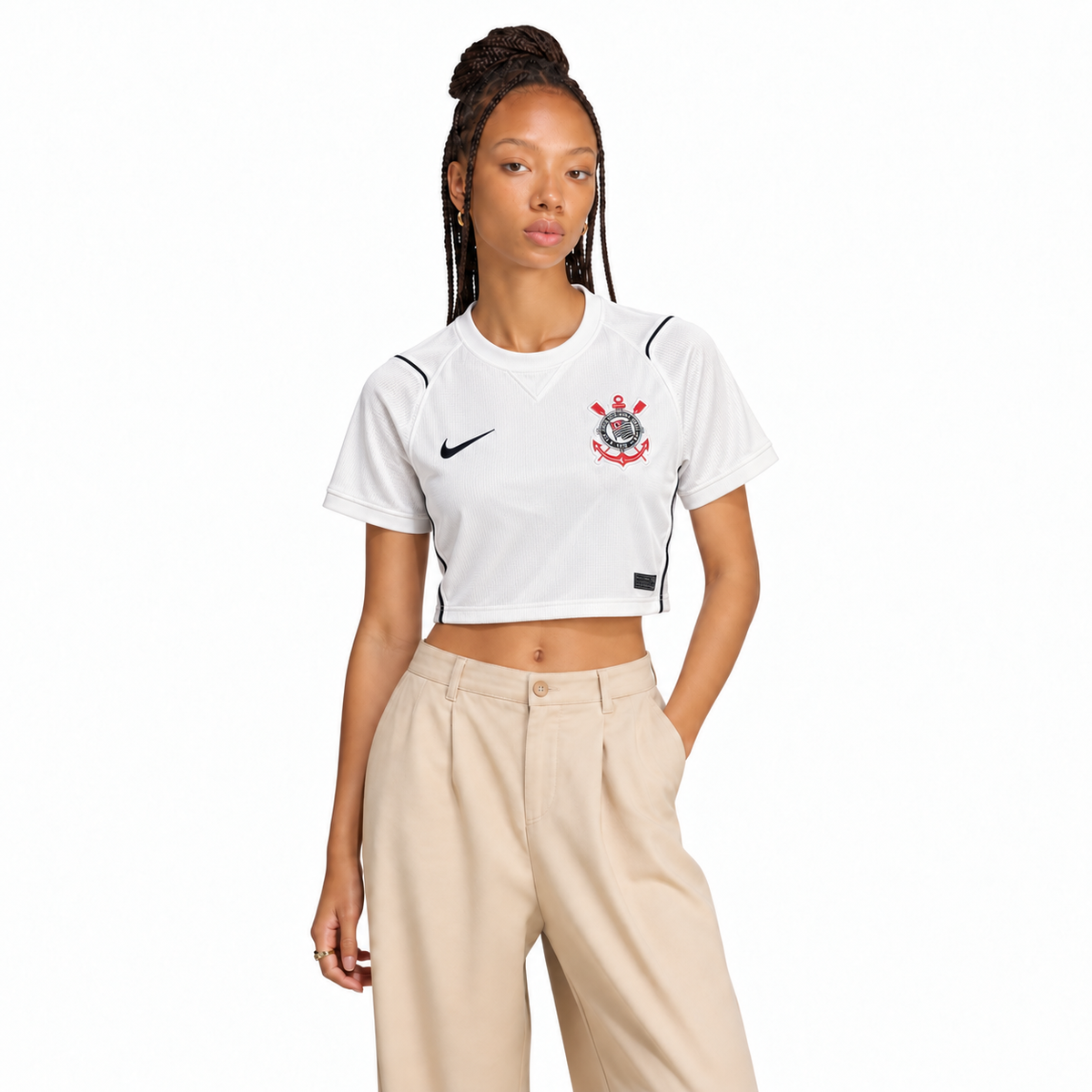 Camisa Cropped Corinthians II 26/27 Feminina