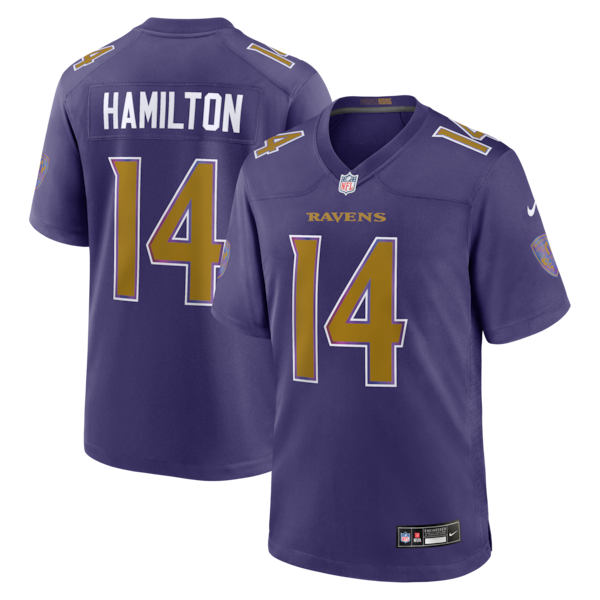 Baltimore Ravens Kyle Hamilton Alternate Game Jersey Purple - photo 15