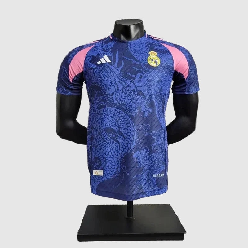 Camisa Real Madrid Edição Especial Torcedor - Azul Estampa de Dragão
