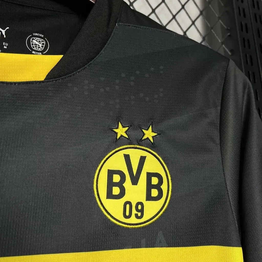 Borussia Dortmund Away Jersey 2024/25 - Black And Yellow - photo 4