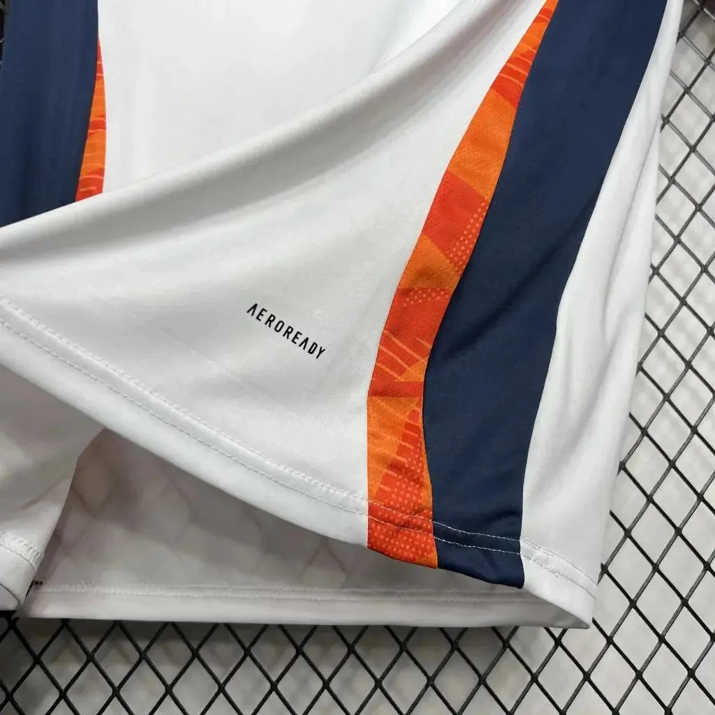 Camisa de Treino Real Madrid 24/25 - Branca Laranja e Azul-Marinho - foto 3
