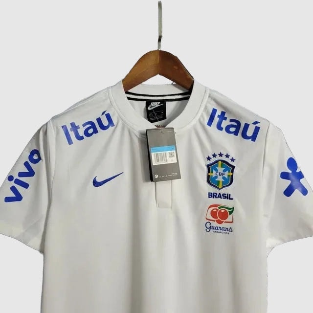 Brazil Polo Fan Jersey - White And Blue - photo 2