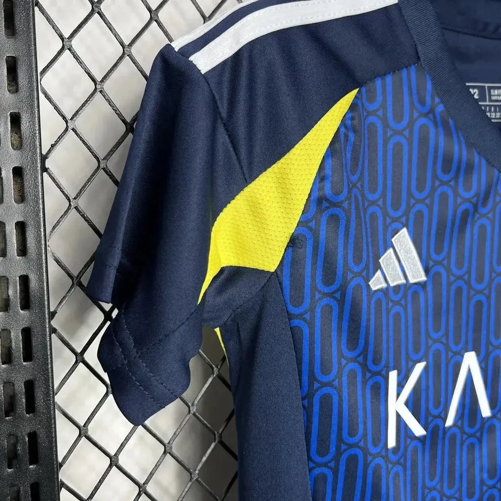 Al Nassr Away Kids Kit 2024/25 - Navy And Yellow - photo 4