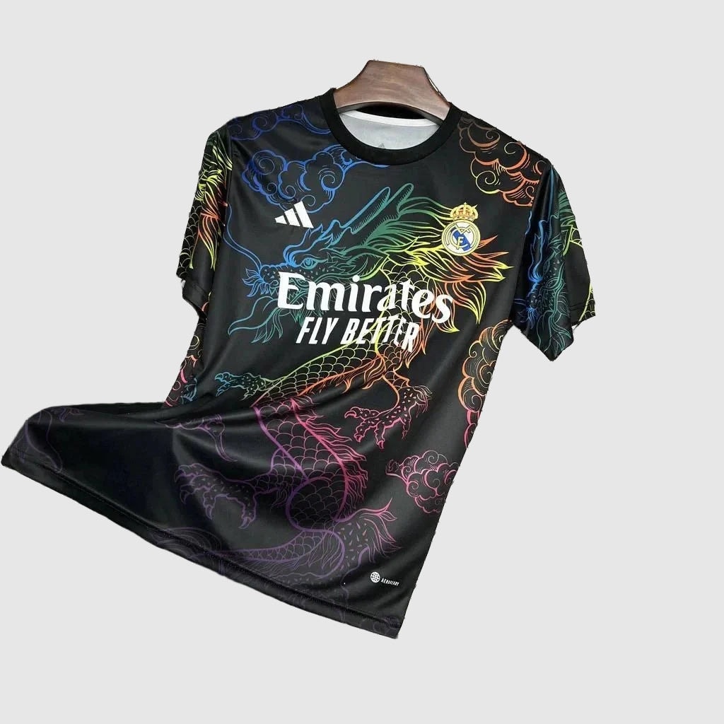 Real Madrid Chinese Dragon 2024/25 Fan Jersey - Black Dragon