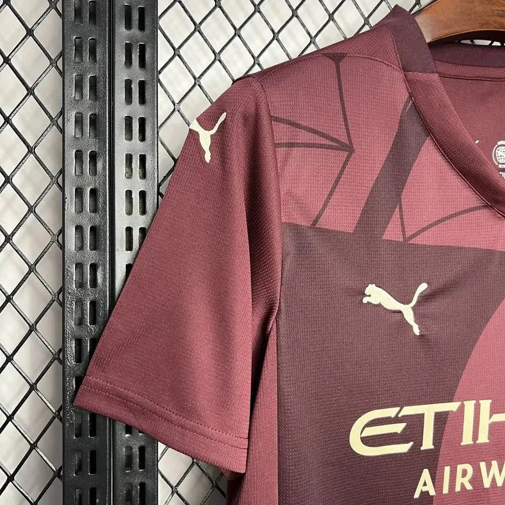 Camisa Manchester City II 24/25 Torcedor - Bordô - foto 5