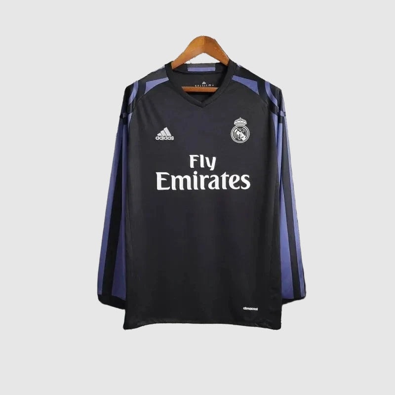 Camisa Retrô Manga Longa Real Madrid II 2016/17