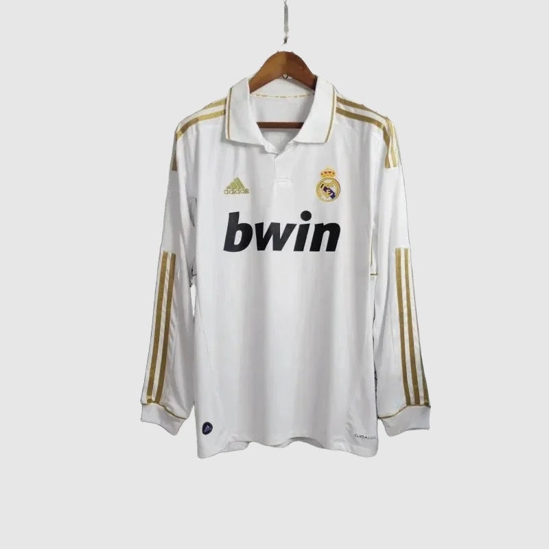Real Madrid Retro Home Long Sleeve Jersey 2011/12