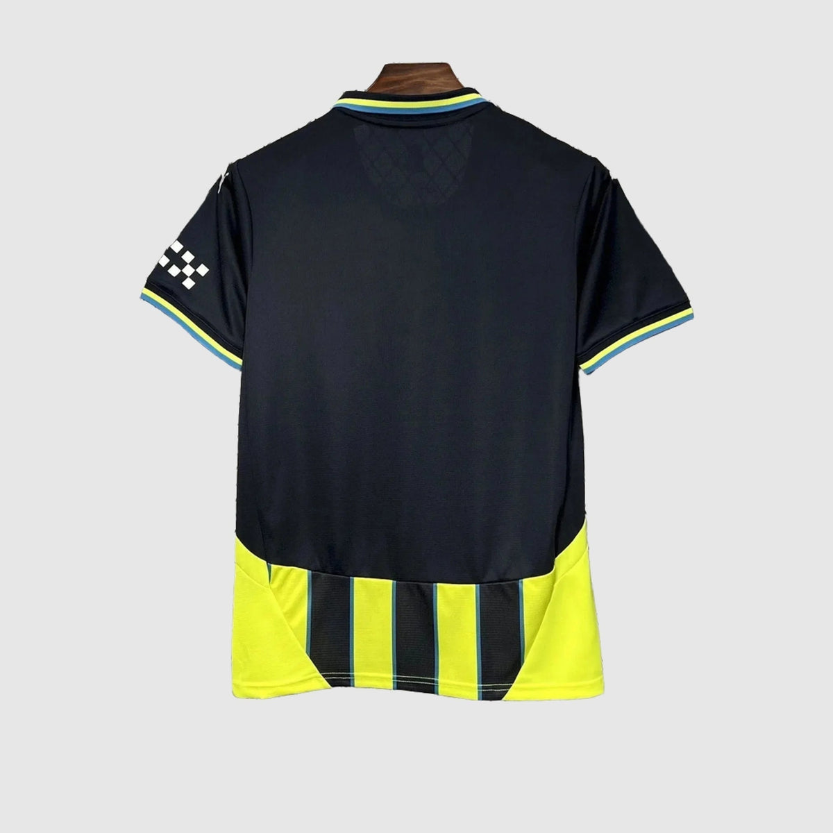 Camisa Manchester City II 24/25 Torcedor - Preta e Amarela Listrada - foto 2