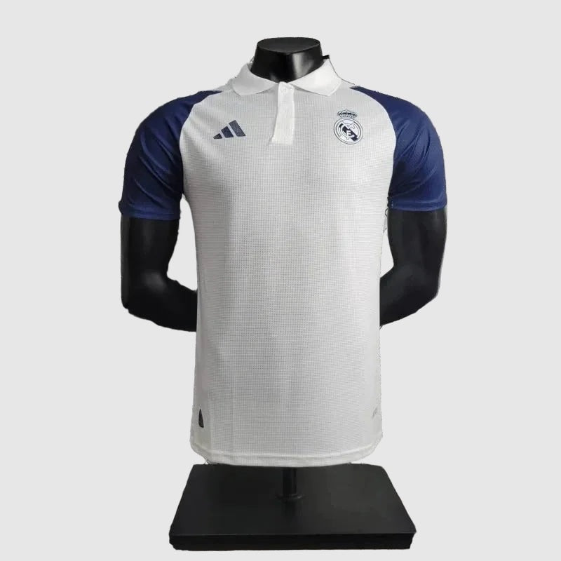 Real Madrid Training Jersey 2024/25 - White Navy Polo