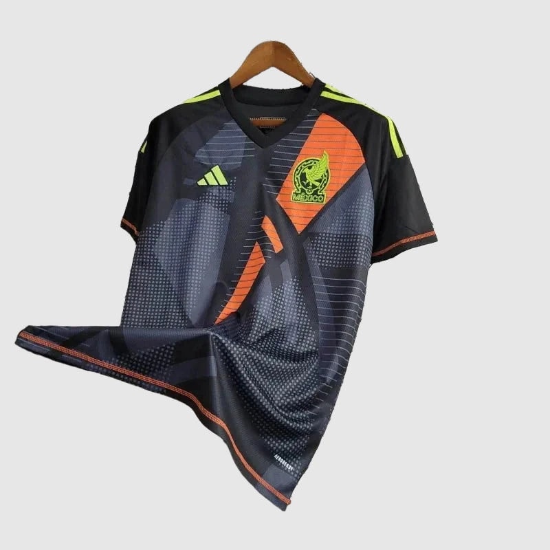Camisa de Goleiro México 24/25 Torcedor - Preta e Laranja
