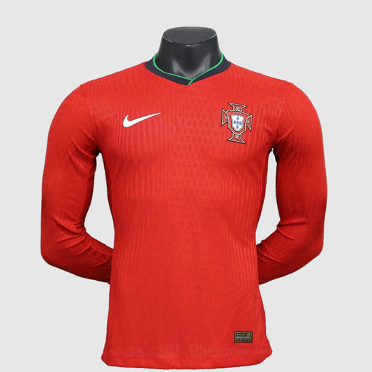 Portugal Home Jersey 2024/25 Player Version - Red Long Sleeve