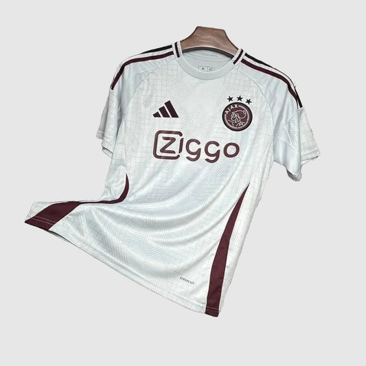 Ajax Away Jersey 2024/25 - White And Maroon