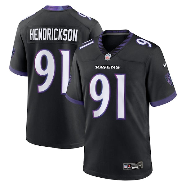 Baltimore Ravens Trey Hendrickson Alternate Game Jersey Black - photo 5