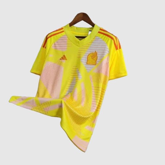 Mexico Goalkeeper Jersey 2024/25 - Yellow And Pink
