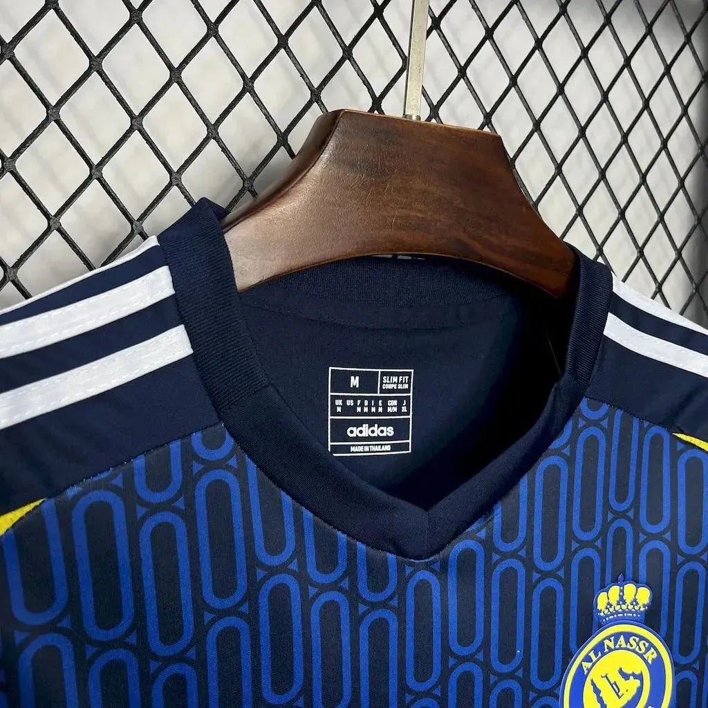 Camisa Al Nassr II 24/25 Torcedor - Azul-Marinho e Amarela - foto 4